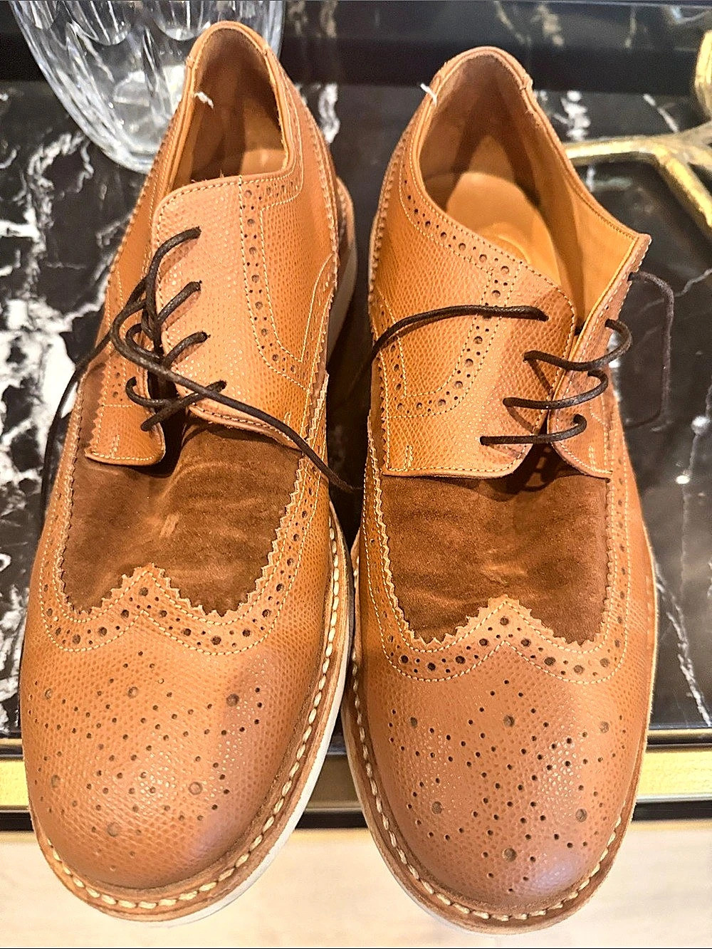 Hydrogen Men's Brown Brogue Oxfords